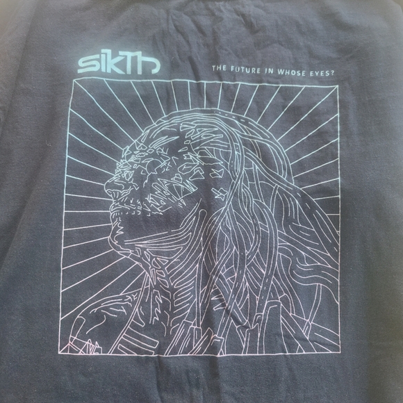 Tultex Other - Band Tee - Sikth "The Future In Whose Eyes?" - Long Sleeve - Blue - Men's XXL